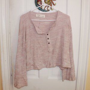 Long Sleeve flowy crop top